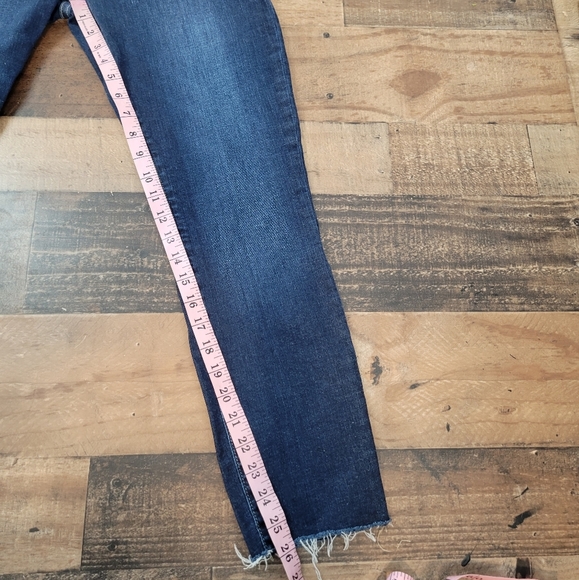 30 Frame Le Skinny de Jeanne Crop Dark Wash Jeans - Picture 5 of 6